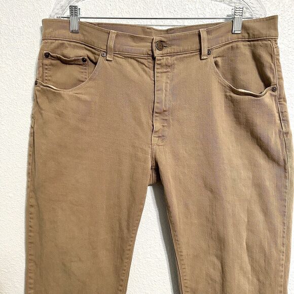 Mott & Bow Jeans Mens 38x30 Slim Merc Green Denim Straight Leg Stretch Casual - Picture 2 of 16